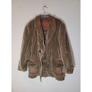 Cortefiel Vintage Men's Corduroy Brown Jacket Size 46